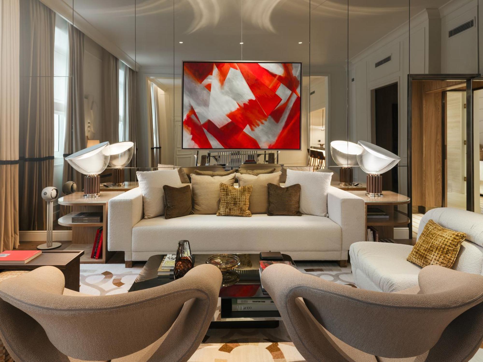 Opera King Suite Separate Lounge Dining Space Waterloo Place View